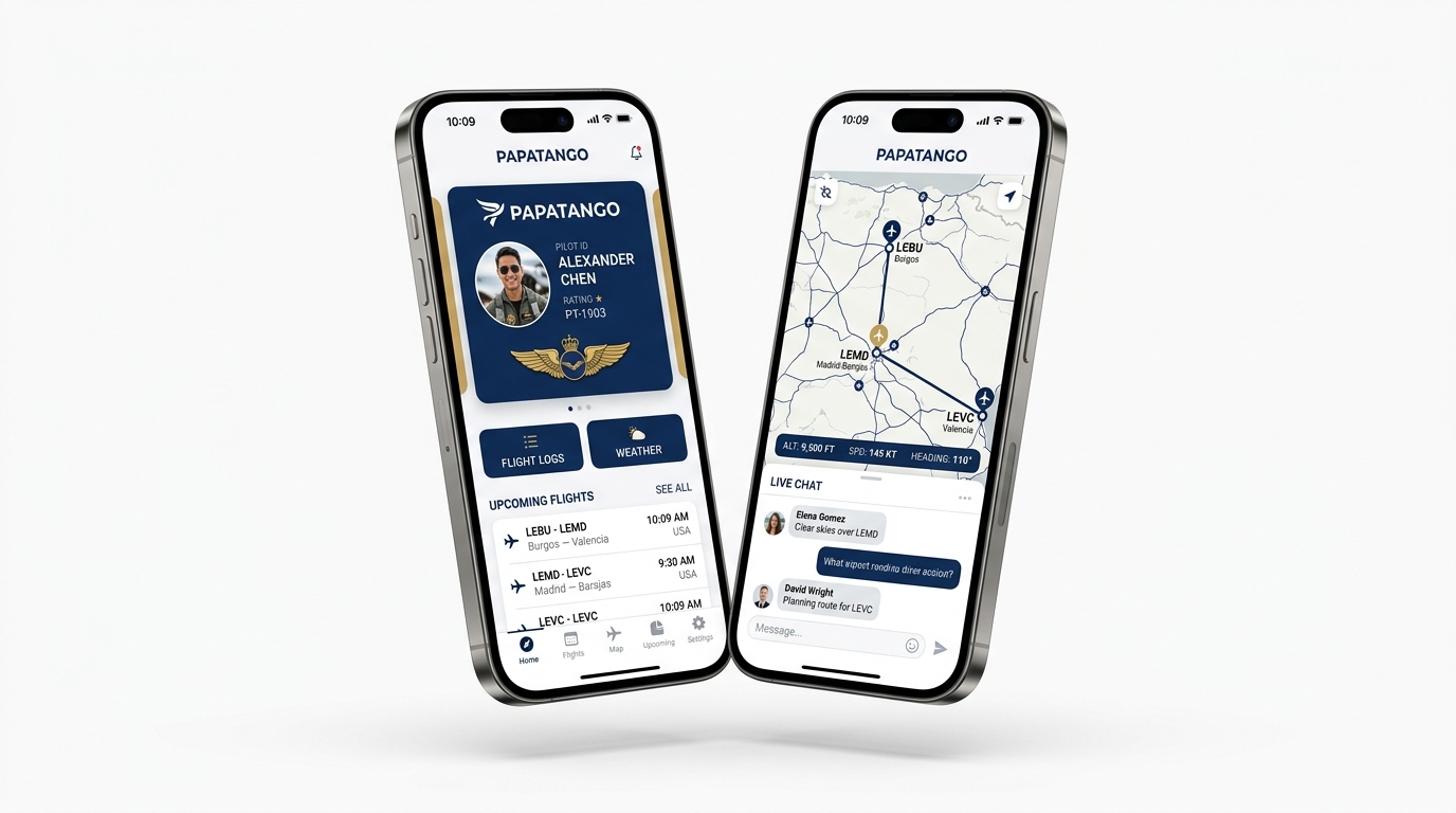 Papatango Aviator Passport Mobile App